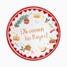 Bandeja Reyes magos Ya vienen los reyes carton 2 uds 30 cm