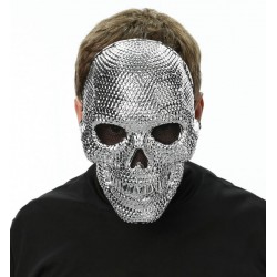 Mascara calavera brillante