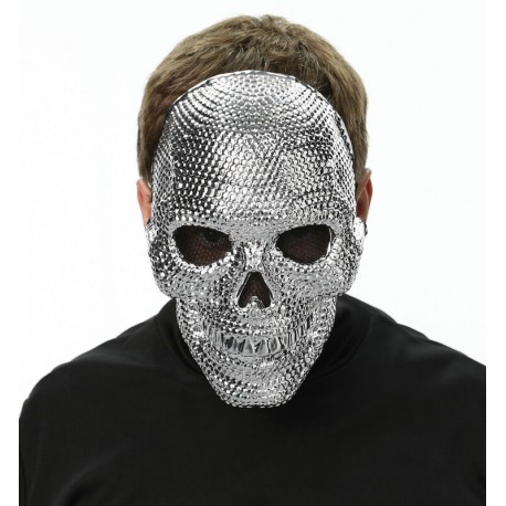 Mascara calavera brillante