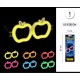 Gafas neon glow forma manzana