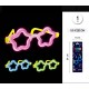 Gafas neon glow forma estrella