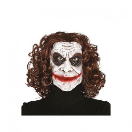 Mascara bufon similar al joker con pelo