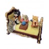 Cama musical con gatos con movimiento