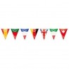 Bandera triangular plastico paises europeos 25 metros