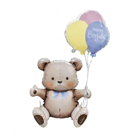 Globo oso con globitos 76x31x41 cm