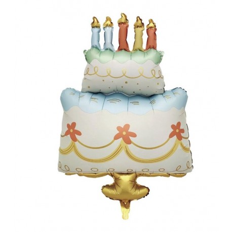 Globo tarta cumpleanos 63x92 cm