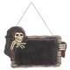 PIZARRA CALAVERA HALLOWEEN PARA COLGAR 54,5 X 37X 3 CM