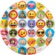 PLATOS EMOTICONOS EMOJI LA PELICULA 23 CM 8 UDS