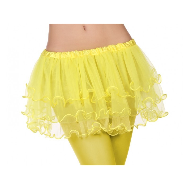 Tutu amarillo para mujer talla unica adulto - Tusdisfracesbaratos.com