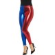 LEGGINS ROJOS Y AZULES SIMILAR A HARLEY QUINN TALLAS MUJER