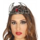 DIADEMA MURCIELAGO CON RUBI ROJO PARA HALLOWEEN BARATO