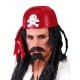 GORRO PIRATA RAYAS ROJO NEGRO PANUELO 13949 GUI