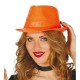 SOMBRERO LENTEJUELAS NARANJA 13371