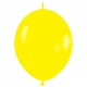 GLOBO AMARILLO FASHION SOLIDO CADENA LOL 25 UDS SE