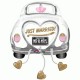 GLOBO COCHE JUST MARRIED RECIEN CASADOS BODA HELIO