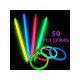 PULSERAS LUMINOSAS NEON 50 UNDS