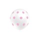 GLOBOS BLANCO CON LUNARES ROSAS 30 CM 12 50 UND