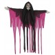 FANTASMA CALAVERA FUCSIA CON LUZ SONIDO MOV 46 CM