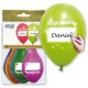 GLOBO FELICIDADES 12 30 CM PERSONALIZABLE NOMBRE