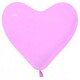 GLOBO CORAZON ROSA LATEX 30 CM 12 50 UNIDADES