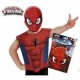 CAMISETA CON MASCARA SPIDERMAN TALLA 3 A 6 ANOS