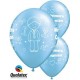 GLOBOS DE COMUNION AZUL PERLA UNIDAD 11