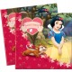 SERVILLETAS BLANCANIEVES 33 X 33 CM 20 UNIDADES