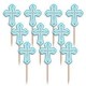 PINCHOS AZUL COMUNION 36 UDS 63 CM