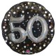 GLOBO 50 CUMPLEANOS NEGRO BRILLANTES 81 CM EFECTO 3D