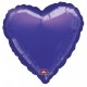 GLOBO CORAZON MORADO 18 45 CM HELIO O AIRE