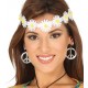 DIADEMA HIPPIE MARGARITAS BLANCAS CINTA PELO