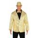 AMERICANA LENTEJUELAS ORO PARA HOMBRE TALLA M