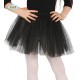 TUTU INFANTIL NEGRO CON BRILLANTINA PARA NINA 31 CM