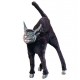 GATO NEGRO DE 28 CM PARA DECORACION HALLOWEEN MOLDEABLE