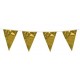 GUIRNALDA TRIANGULAR ORO METALICO DE 10 METROS