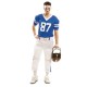 DISFRAZ JUGADOR RUGBY AZUL PARA HOMBRE TALLA ML