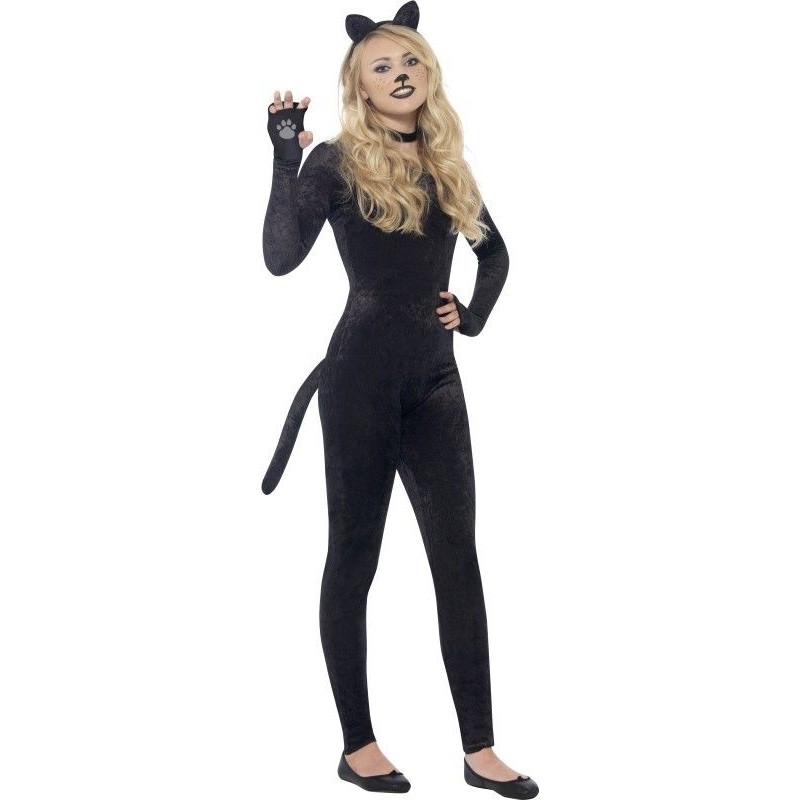 Disfraz De Pantera Negra Para Mujer, Talla Large- Halloween