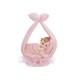 FIGURA NINA EN BUFANDA ROSA 11 CM BABYSHOWER O NACIMIENTO