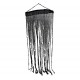 CORTINA NEGRA HALLOWEEN CON CALVERAS 180 X 70 CM