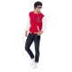 CHAQUETA ANOS 50 ROJA GREASE JOCK LETERMAN TALLA L