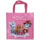 BOLSA TRANSPORTE O SHOPPING PATRULLA CANINA ROSA 38c38 cm