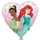 GLOBO PRINCESAS DE DISNEY CORAZON 45 CM HELIO O AIRE