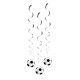 COLGANTES BALONES DE FUTBOL 3 UDS DE 85 CM