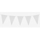 GUIRNALDA BANDERINES TRIANGULARES BLANCAS 10 METRO 45X30 CM