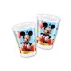 VASOS MICKEY MOUSE PARA CUMPLEANOS 8 UDS 200 ML