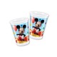 VASOS MICKEY MOUSE PARA CUMPLEANOS 8 UDS 200 ML