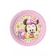 PLATOS MINNIE BEBE PARA CUMPLEANOS 20 CM 8 UDS