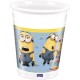 VASOS MINIONS PARA CUMPLEANOS 8 UDS 200 ML