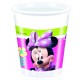 VASOS MININIES MOUSE ROSA 8 UDS 200 ML PARA CUMPLEANOS