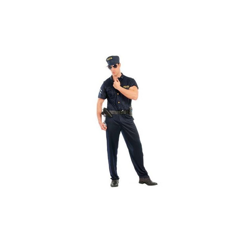danés condensador pegatina Disfraz de policia agente nacional para adulto barato. Tienda de disfraces  online